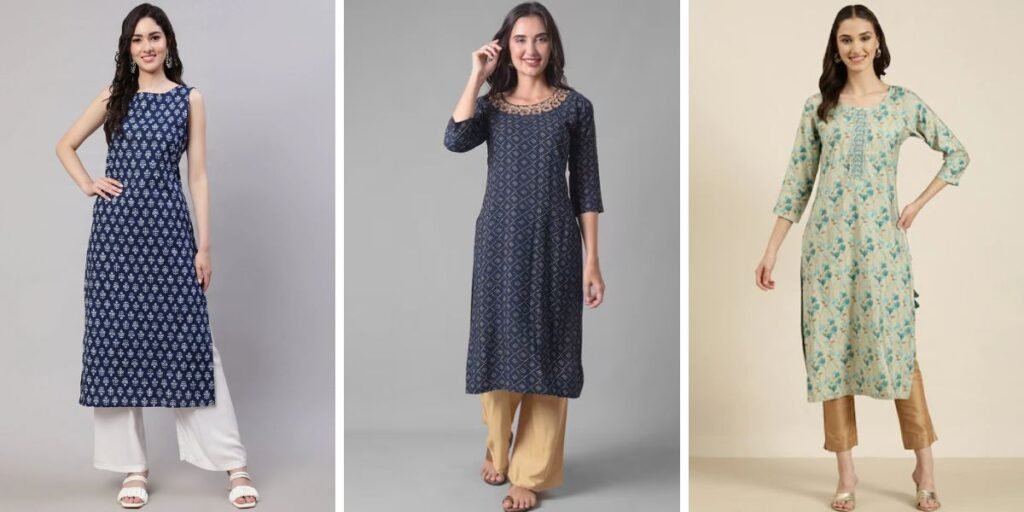 Straight Cut Kurti: Modern Minimalism