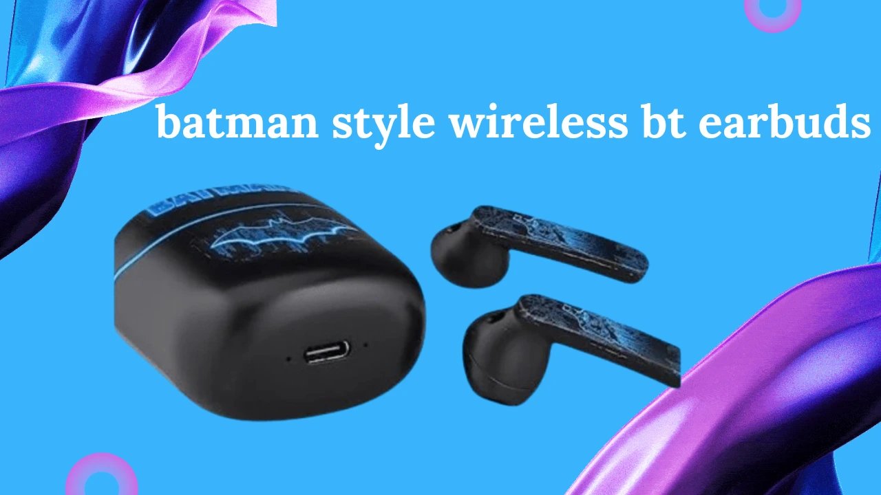 RS 125 Only on TheSpark Shop Batman Style Wireless BT Earbuds