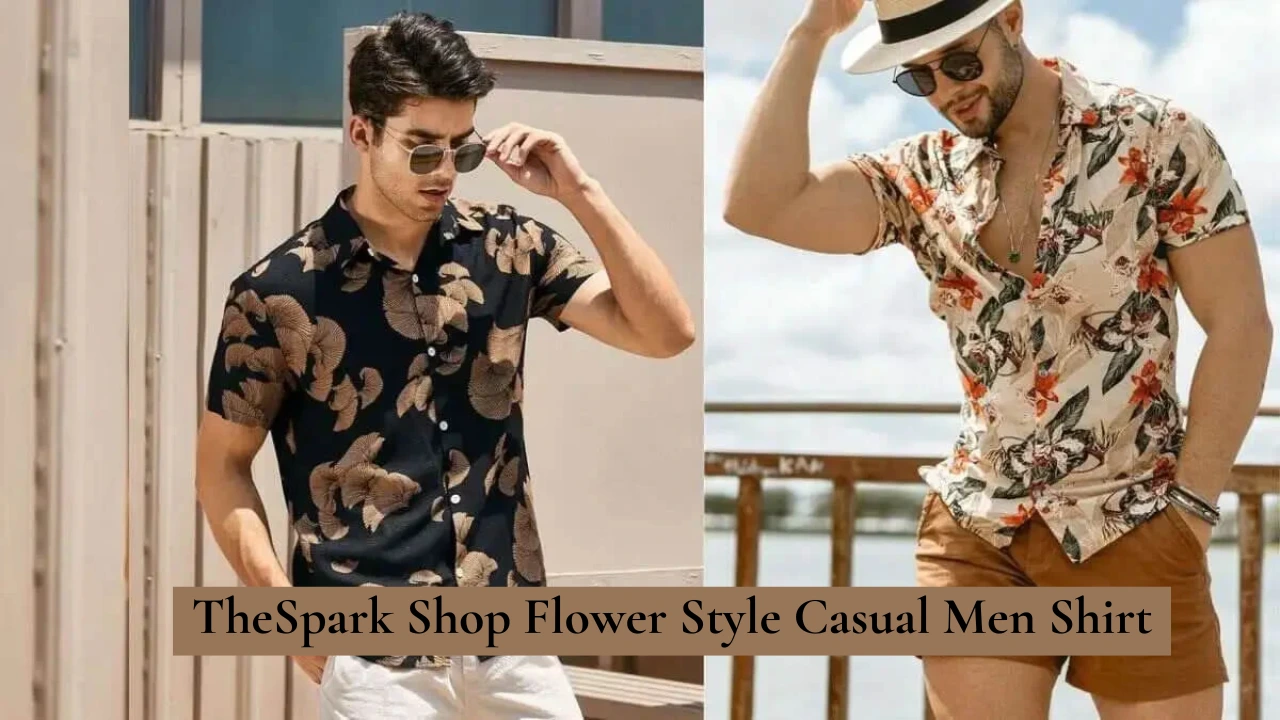 TheSpark Shop Flower Style Casual Men Shirt: A Stylish Addition to Your Wardrobe